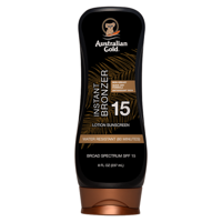Australian Gold SPF15 Zonnebrand Lotion + Bronzer 237ml