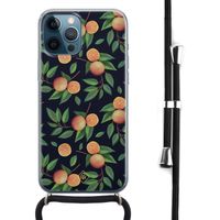 iPhone 12 Pro Max hoesje met koord - Orange lemonade