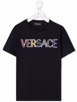 Versace Kids t-shirt à logo appliqué - Bleu - thumbnail