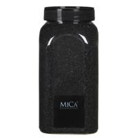 Mica Decorations deco Zand - 1 kg - zwart - hoby zandkorrels - thumbnail