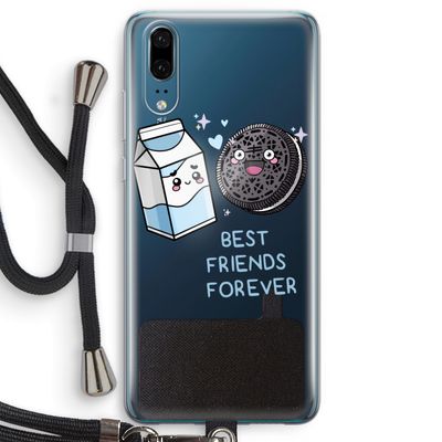 Best Friend Forever: Huawei P20 Transparant Hoesje met koord