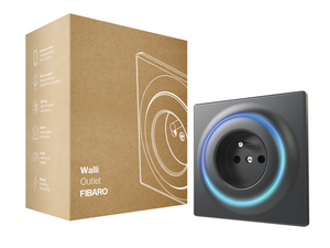 FIBARO Walli Outlet Antraciet - Slimme stekker met energie meting - Type E - BE versie