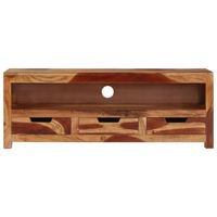 The Living Store Houten TV-meubel - Acaciahout - 110 x 30 x 40 cm - Opbergfunctie