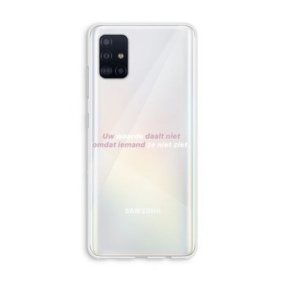 uw waarde daalt niet: Galaxy A51 4G Transparant Hoesje
