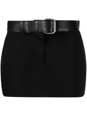 Alexander Wang minijupe à taille ceinturée - Noir