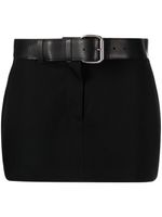 Alexander Wang minijupe à taille ceinturée - Noir