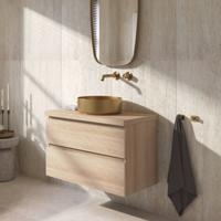 Ben Tendenza voorgemonteerd badmeubel incl. afdekblad 81x46x63,8cm urban oak