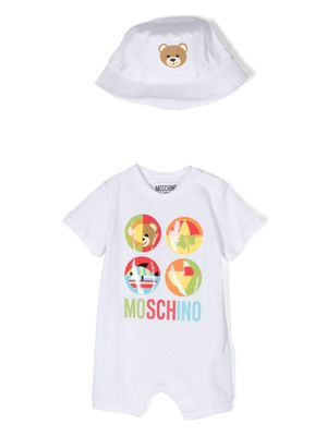 Moschino Kids grenouillère Teddy Bear - Blanc