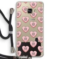 Chicks before dicks: Samsung Galaxy A3 (2016) Transparant Hoesje met koord