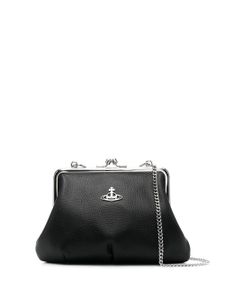 Vivienne Westwood pochette en cuir à plaque Orb - Noir