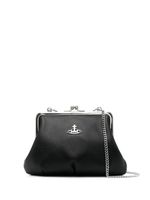 Vivienne Westwood pochette en cuir à plaque Orb - Noir Vivienne Westwood pochette en cuir à plaque Orb - Noir