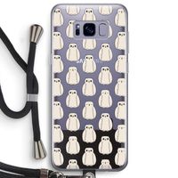 Uilen: Samsung Galaxy S8 Plus Transparant Hoesje met koord