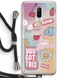 Positivity: OnePlus 6 Transparant Hoesje met koord