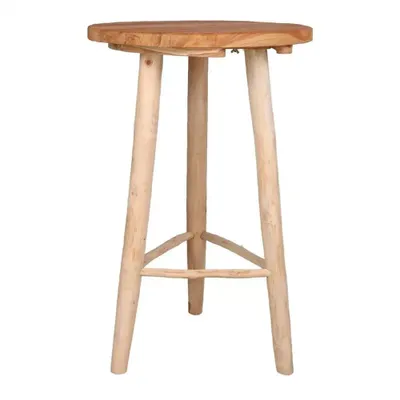 Bartafel teak d70h110cm