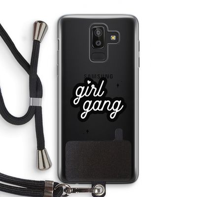Girl Gang: Samsung Galaxy J8 (2018) Transparant Hoesje met koord