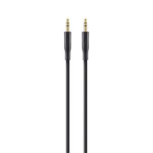 Belkin F3Y117bt2M Jackplug Audio Aansluitkabel [1x Jackplug male 3,5 mm - 1x Jackplug male 3,5 mm] 2.00 m Zwart Vergulde steekcontacten