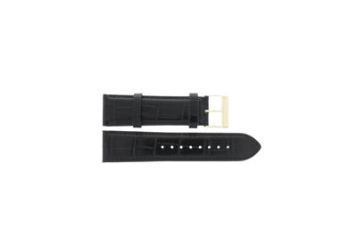 Horlogeband Guess GW0064G1 / Comet Leder Zwart 24mm