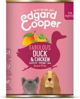 Hond blik pup eend 400g - Edgard cooper