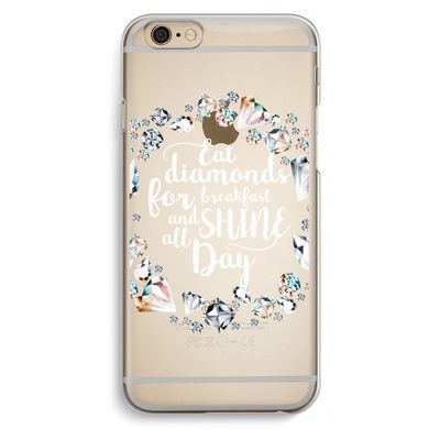 Diamonds: iPhone 6 / 6S Transparant Hoesje