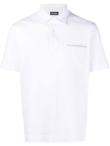 Zegna polo à manches courtes - Blanc