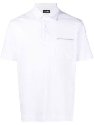 Zegna polo à manches courtes - Blanc