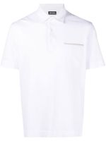 Zegna polo à manches courtes - Blanc