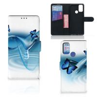 Alcatel 1S (2021) | Telefoonhoesje | Met pasjeshouder | Vlinders