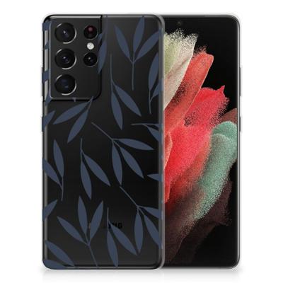 Samsung Galaxy S21 Ultra | TPU Case | Leaves Blue