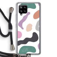Memphis Shapes: Samsung Galaxy A42 5G Transparant Hoesje met koord