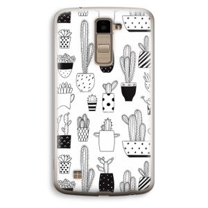 Cactusmotief: LG K10 (2016) Transparant Hoesje