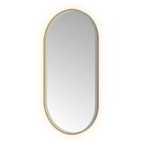Hotbath &More Mirrors Oval LED Badkamerspiegel - Ovaal - 100 x 50 cm - Geborsteld Gunmetal