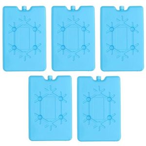 5x Koelelementen fel blauw 16 cm
