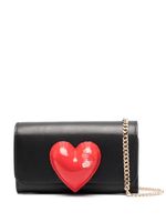 Moschino portefeuille pliant à motif cœur - Noir