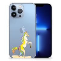 Apple iPhone 13 Pro Telefoonhoesje met Naam Horse Color - thumbnail