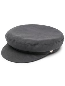 Manokhi casquette gavroche en velours - Gris