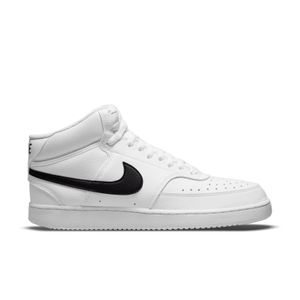 Nike Court Vision Mid Next Nature Sneakers Wit Zwart