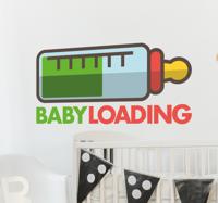Muursticker Baby Loading