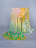 Kleurrijk Bloemen Sjaal - thumbnail