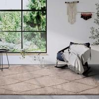 Vloerkleed Perrotin Beige 160x235 Cm Hoogpolig Elle Decoration - Dekbed-Discounter.nl