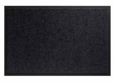 schoonloopmat Twister black 60x80