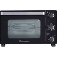 CONTINENTAL EDISON CEMF28B2 - Elektrische mini-oven 28L zwart - 1500W - Draaispit, Natuurlijke convectie