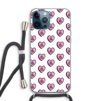GIRL POWER: iPhone 12 Pro Transparant Hoesje met koord