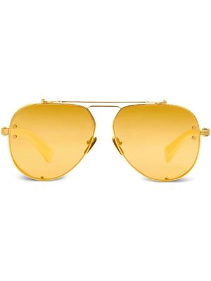 Balmain Eyewear lunettes de soleil Capitaine - Jaune