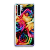 Neon bloemen: Huawei P30 Pro Transparant Hoesje
