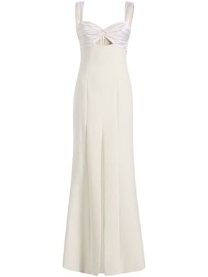 Cinq A Sept robe longue Julie à encolure cœur - Blanc