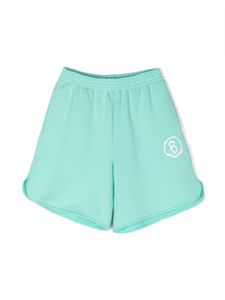 MM6 Maison Margiela Kids short en coton à imprimé graphique - Vert