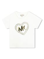 Michael Kors Kids t-shirt à logo cœur imprimé - Blanc - thumbnail