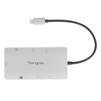 Targus DOCK423EU notebook dock & poortreplicator Bedraad USB 3.2 Gen 1 (3.1 Gen 1) Type-C Zilver - thumbnail