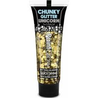 Paintglow Chunky glittergel in tube - goud - voor lichaam en gezicht - 12 ml   -