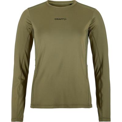 Craft ADV Essence 2 hardloopshirt lange mouw donkergroen dames